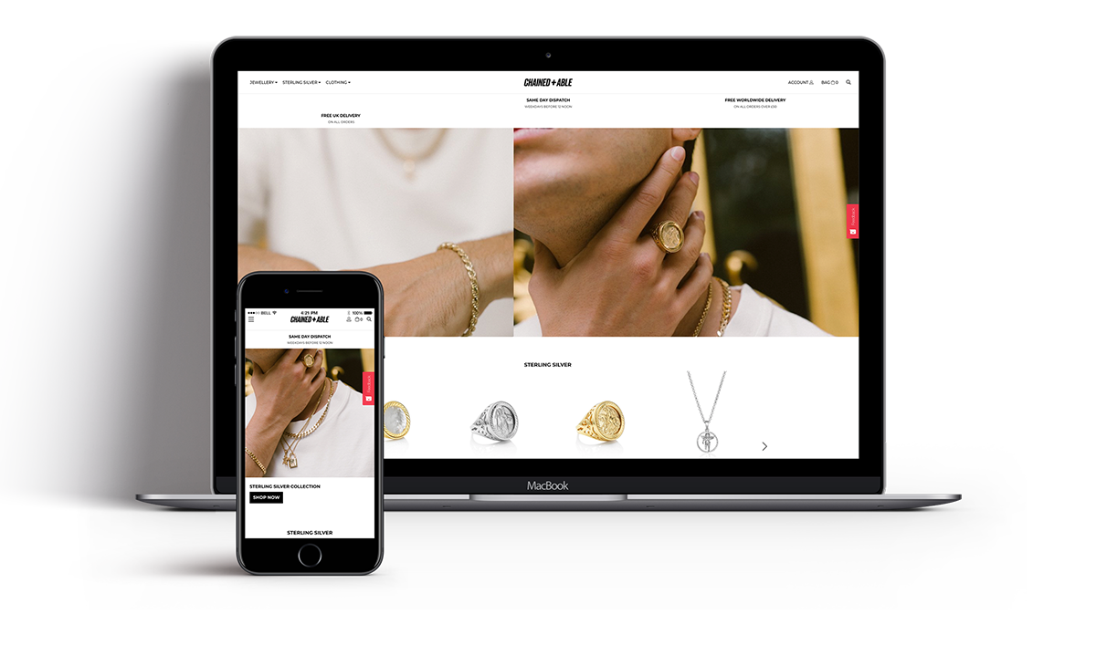 Chained and Able - Bespoke Shopify theme - Shopify Expert